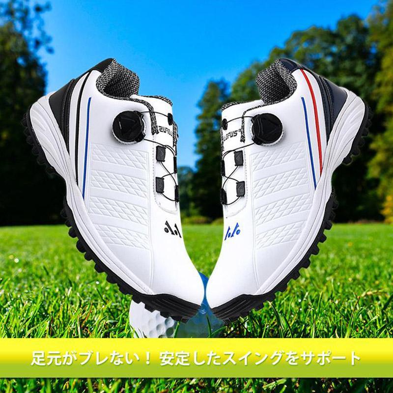 ゴルフシューズ メンズ ダイヤル式 スニーカー 大きいサイズ 4E 幅広い