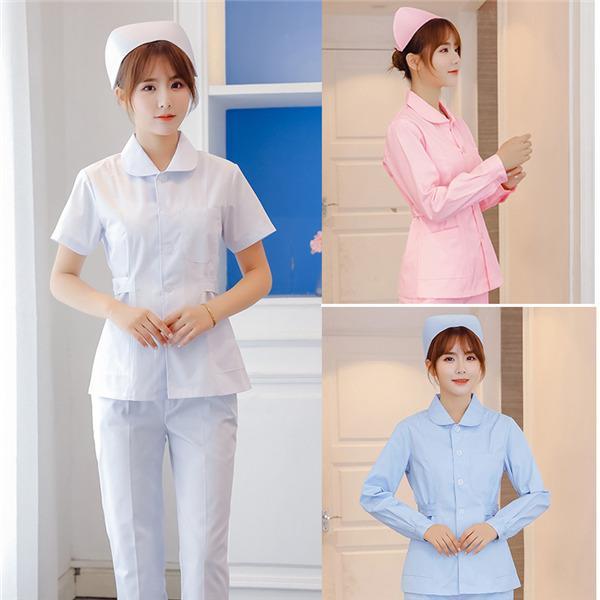 ナース服 スクラブ 上下セット セットアップ 白衣 レディース 女性用