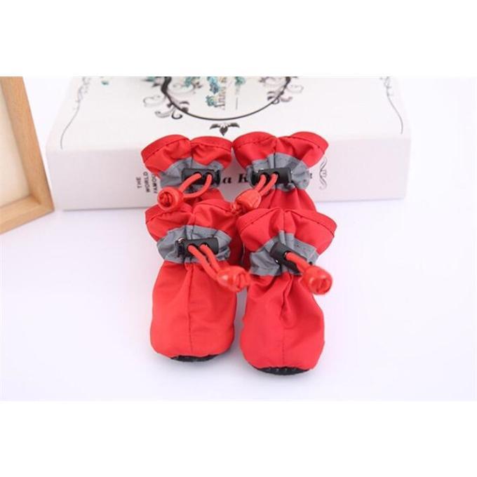 犬 靴 ドッグシューズ 靴下 ソックス 4個入 脱げない 柔らかい 嫌がらない ソフト ブーツ 履物 肉球保護 滑り止め 反射光 子型犬 中型犬 |  | 11