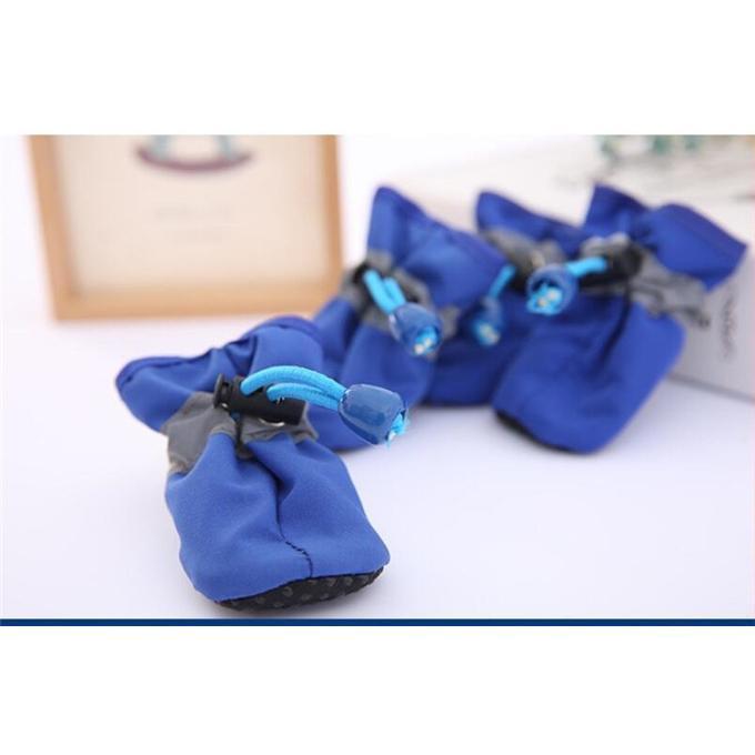 犬 靴 ドッグシューズ 靴下 ソックス 4個入 脱げない 柔らかい 嫌がらない ソフト ブーツ 履物 肉球保護 滑り止め 反射光 子型犬 中型犬 |  | 13