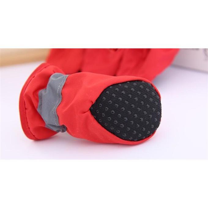 犬 靴 ドッグシューズ 靴下 ソックス 4個入 脱げない 柔らかい 嫌がらない ソフト ブーツ 履物 肉球保護 滑り止め 反射光 子型犬 中型犬 |  | 16