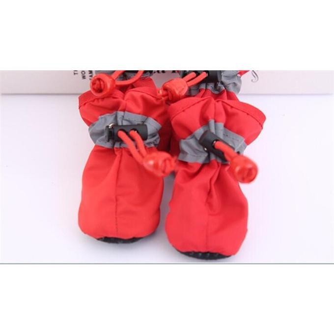 犬 靴 ドッグシューズ 靴下 ソックス 4個入 脱げない 柔らかい 嫌がらない ソフト ブーツ 履物 肉球保護 滑り止め 反射光 子型犬 中型犬 |  | 17