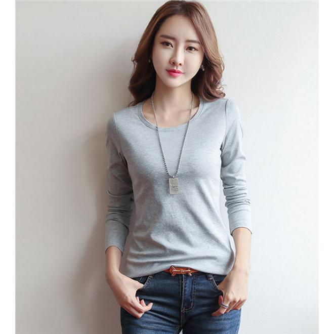 Tシャツ 長袖 レディース 半袖 プルオーバー 無地 春 夏 ルームウェア 薄手 通勤 通学 柔らかい |  | 10