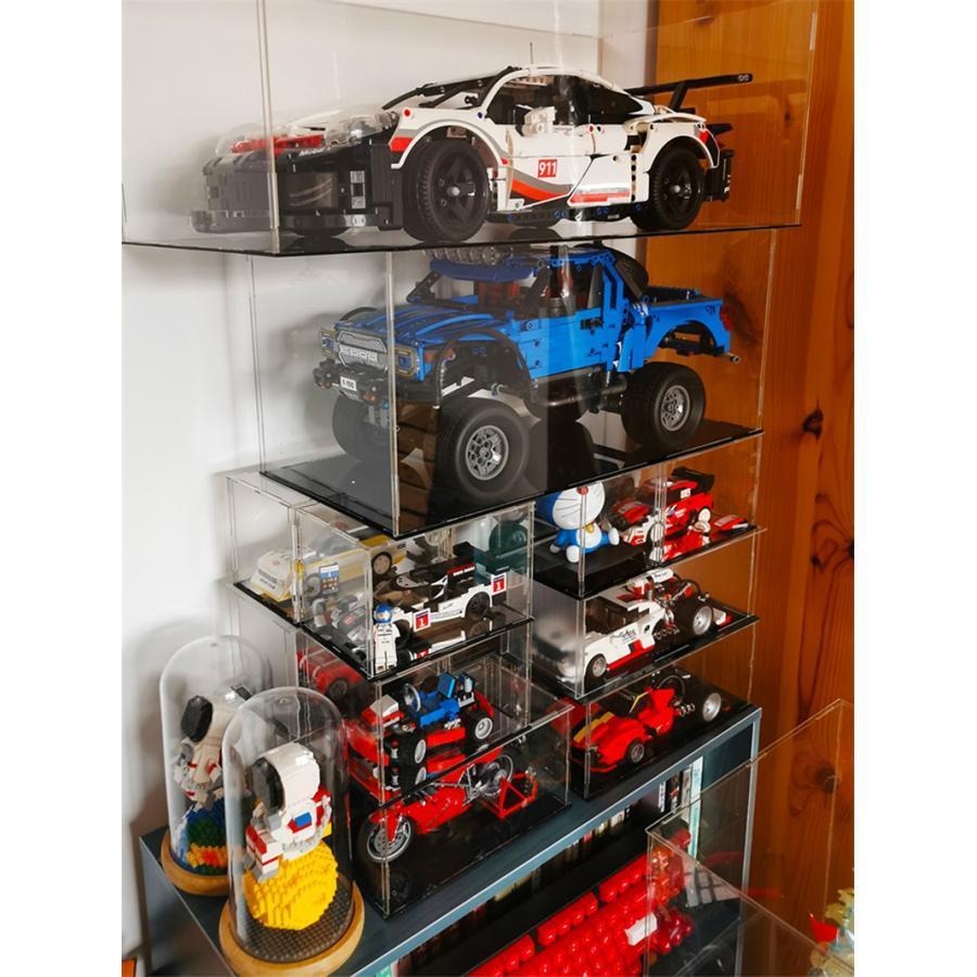 フィギュアケース 人形ケース コレクションケース アクリケース ミニカーケース 板厚3mm 組立式 高さ選択可能 UVカット 10サイズ 透明収納 おもちゃ 模型 防塵 |  | 02