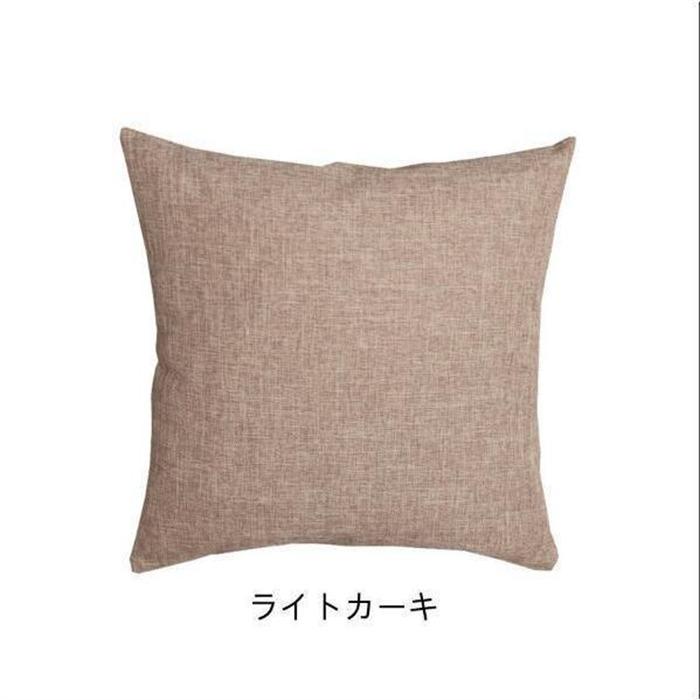 クッションカバー 45×45cm 40×40cm 50×50cm おしゃれ 正方形 北欧 インテリア 麻 リネン 無地全8色可愛い シンプル洗える |  | 20