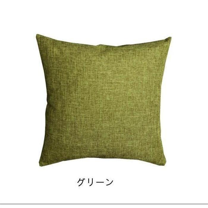 クッションカバー 45×45cm 40×40cm 50×50cm おしゃれ 正方形 北欧 インテリア 麻 リネン 無地全8色可愛い シンプル洗える |  | 17