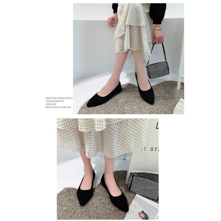 パンプス フラットシューズ ローヒール ポインテッドトゥ ヒール高：2.5cm 痛くない 歩きやすい 疲れない 軽量 おしゃれ セール 送料無料 |  | 03