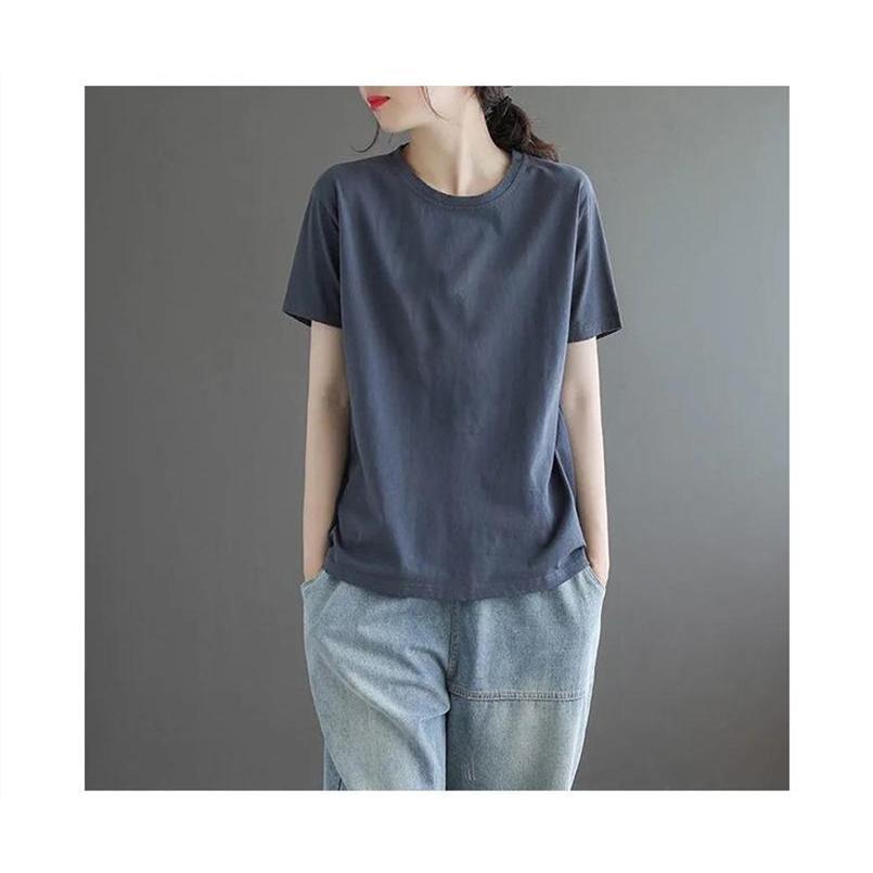 Tシャツ レディース 半袖 新作 ロング おしゃれ トップス きれいめ カジュアル 大人 着痩せ 新品 |  | 19