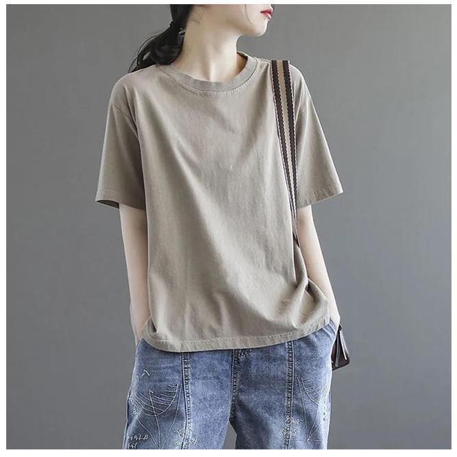 Tシャツ レディース 半袖 新作 ロング おしゃれ トップス きれいめ カジュアル 大人 着痩せ 新品 |  | 22