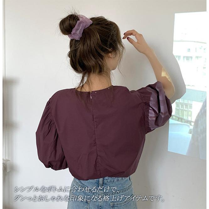 レディース トップス Tシャツ半袖 五分袖 春 夏 大きいサイズ 大人 おしゃれ 無地 体型カバー |  | 05