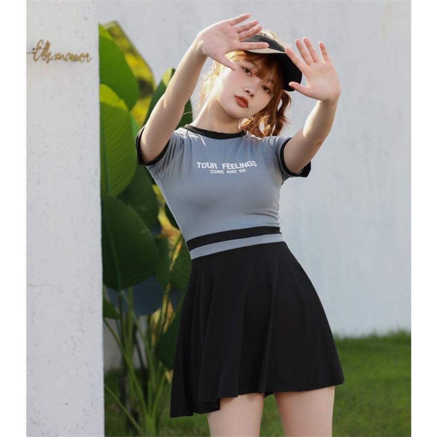 体型カバー 水着 レディース ワンピース ママ水着 中学生 高校生 体型カバー 学生 少女 夏 リゾート ビーチ プール ジム運動用 スイムウェア 30代 40代 |  | 06