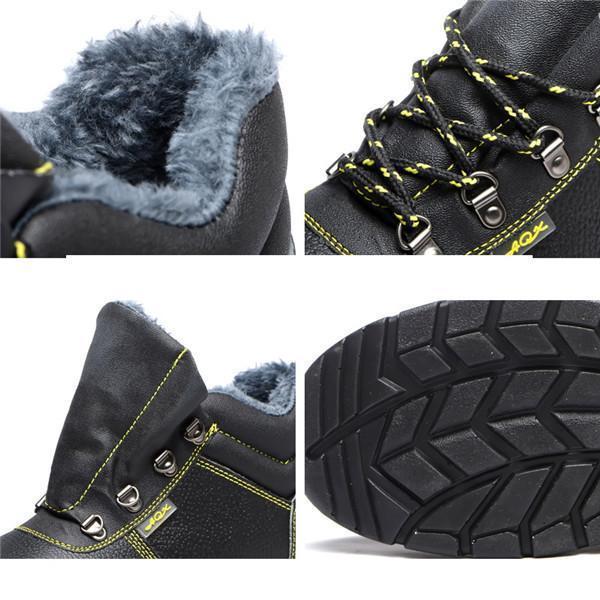安全靴 鋼鉄先芯 ワークブーツ セーフティーシューズ メンズ 裏起毛 裏ボア 冬 レディース スニーカー 作業靴 幅広 耐油 防滑 暖かい 防寒 |  | 03