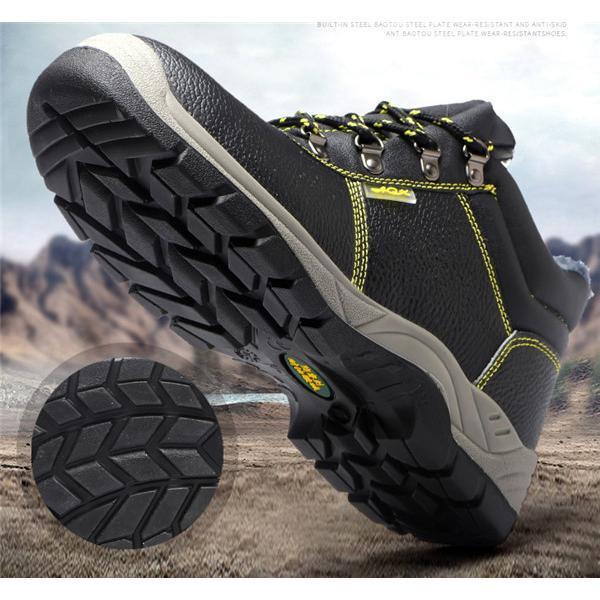 安全靴 鋼鉄先芯 ワークブーツ セーフティーシューズ メンズ 裏起毛 裏ボア 冬 レディース スニーカー 作業靴 幅広 耐油 防滑 暖かい 防寒 |  | 07