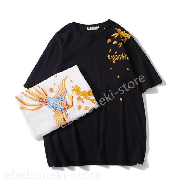 Ｔシャツ メンズ 半袖 夏服 プルオーバー トップス カジュアル ゆったり 和風 和柄 お兄系 刺繍 鳳凰 おしゃれ アウトドア 人気 夏サマー |  | 07