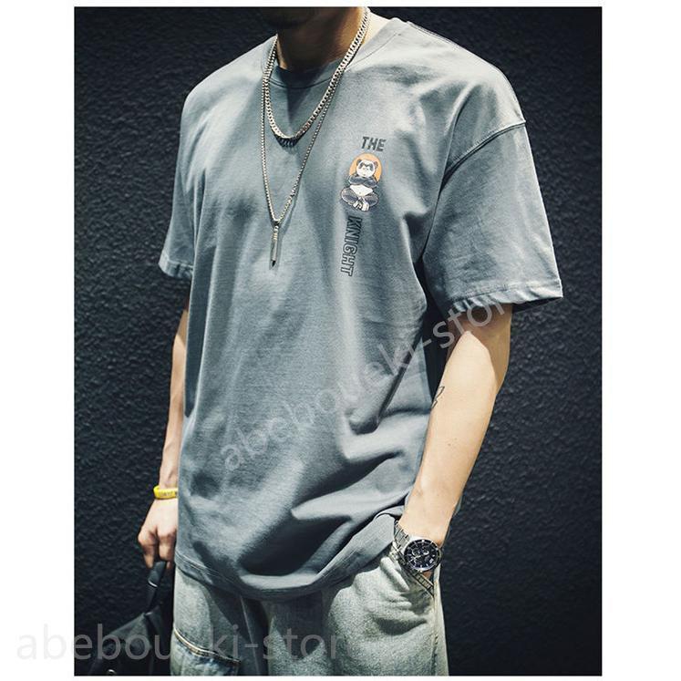 Ｔシャツ メンズ 半袖 夏服 プルオーバー トップス カジュアル ゆったり シンプル カラフル プリント お兄系 パンダ 花柄 アメカジ 和風 和柄 |  | 07