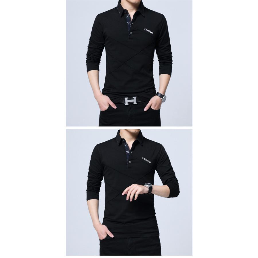 ポロシャツ メンズ 半袖 Polo 長袖 ビジネス 2type ゴルフウェア ゴルフシャツ 長袖ポロシャツ Tシャツ tシャツ トップス スポーツ 紳士服 春 夏 |  | 18