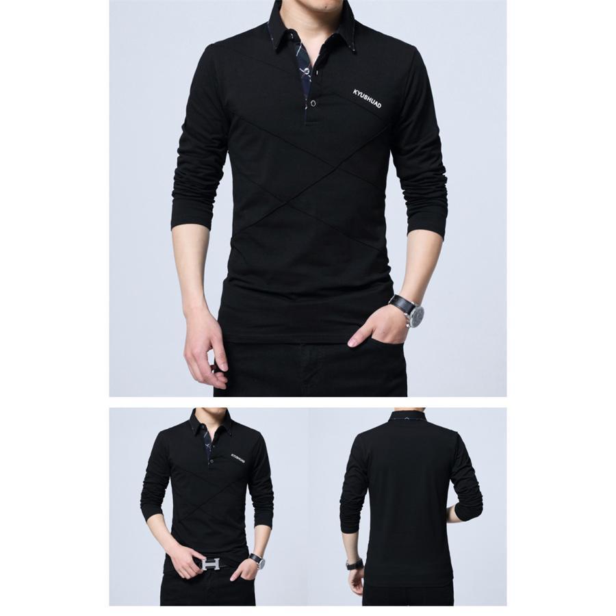 ポロシャツ メンズ 半袖 Polo 長袖 ビジネス 2type ゴルフウェア ゴルフシャツ 長袖ポロシャツ Tシャツ tシャツ トップス スポーツ 紳士服 春 夏 |  | 19