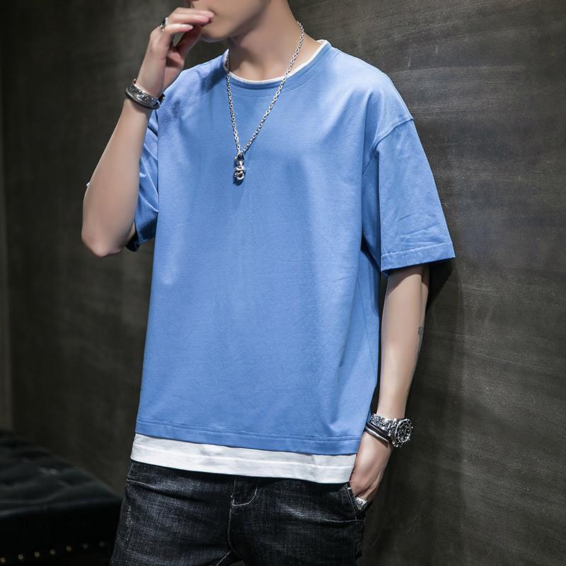 送料無料 夏新作 Tシャツ メンズ 半袖 おしゃれ カットソー 無地 アメカジ カジュアル tシャツ トップス 夏服 スポーツ 大きいサイズ |  | 09