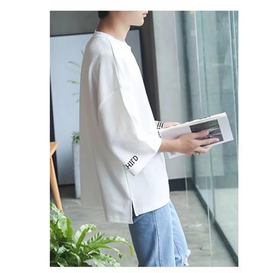 Tシャツ 夏服 メンズ 七分袖 無地 カットソー 無地 柔らかい おしゃれ 軽い カジュアル スポーツ シンプル 快適 オールシーズン 夏新作 |  | 13