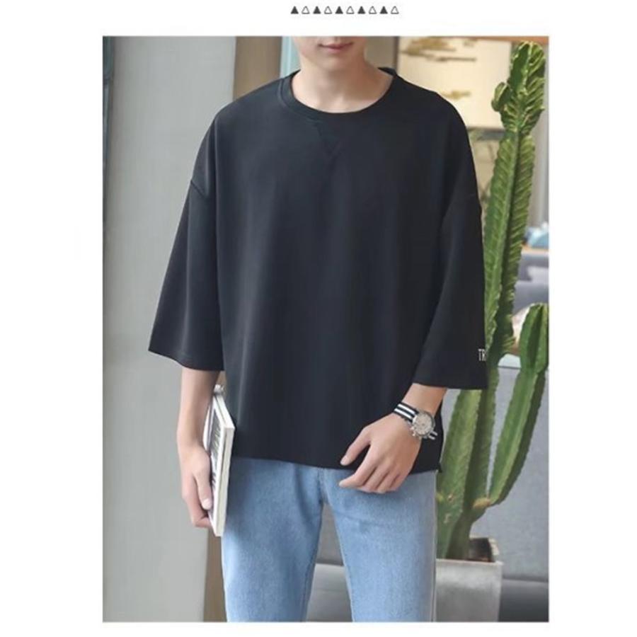 Tシャツ 夏服 メンズ 七分袖 無地 カットソー 無地 柔らかい おしゃれ 軽い カジュアル スポーツ シンプル 快適 オールシーズン 夏新作 |  | 14