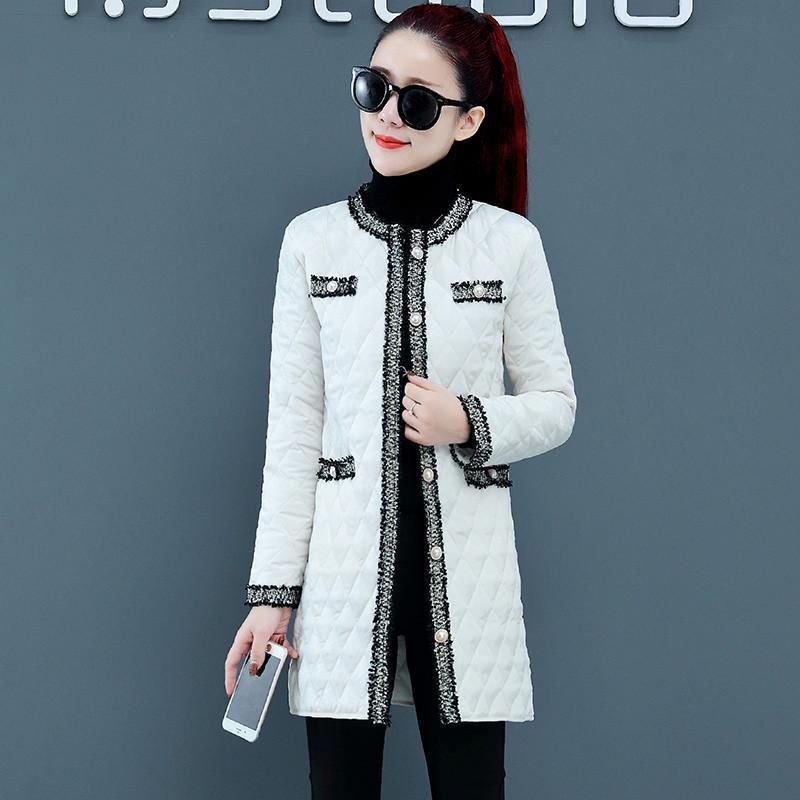 中綿ダウンコート レディース ロング丈 軽い 秋冬 アウター 中綿コート 一部即納 ボタン 中綿ジャケット ダウン風コート ノー襟 薄手 暖かい スリム 細身 |  | 06