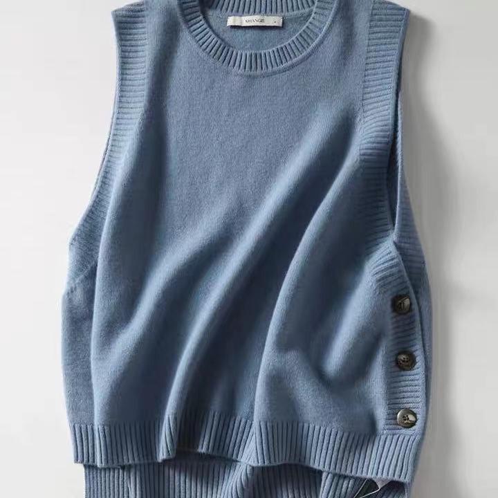 ニットベスト ニットタンクトップ レディース ジレー セーター 一部即納 クルーネック スクールベスト タンクトップ トップス 重ね着 ベスト ノースリーブ |  | 16