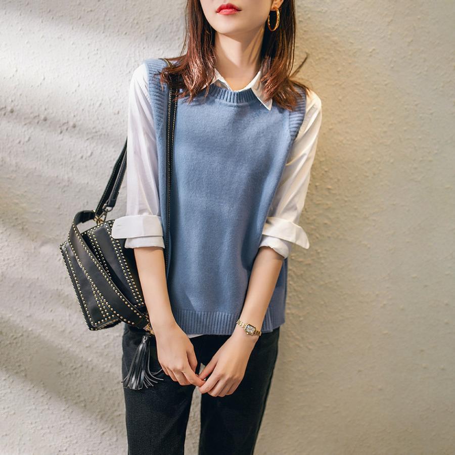 ニットベスト ニットタンクトップ レディース ジレー セーター 一部即納 クルーネック スクールベスト タンクトップ トップス 重ね着 ベスト ノースリーブ |  | 03