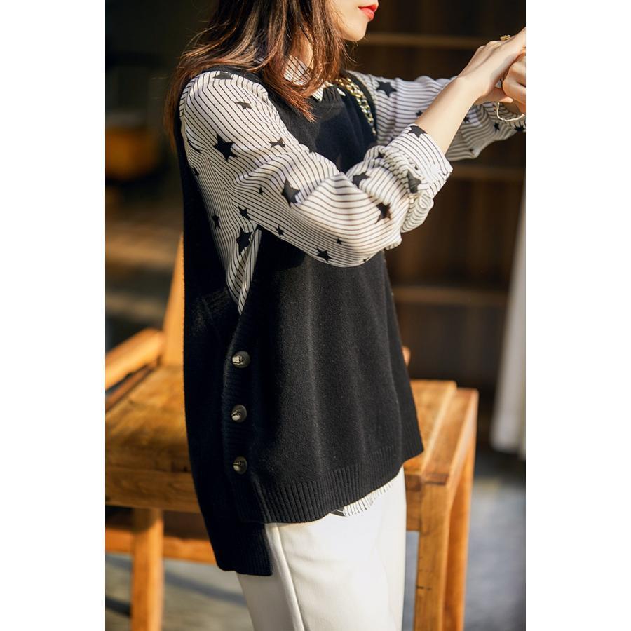 ニットベスト ニットタンクトップ レディース ジレー セーター 一部即納 クルーネック スクールベスト タンクトップ トップス 重ね着 ベスト ノースリーブ |  | 05