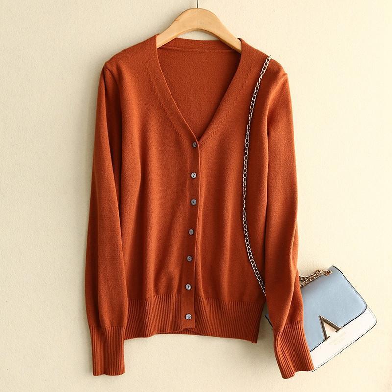 カーディガン レディース ニットセーター Vネック ブラウス 学生 オフィス 看護師 アウター 事務服 制服 長袖 秋冬 ユニフォーム トップス 前開き |  | 12