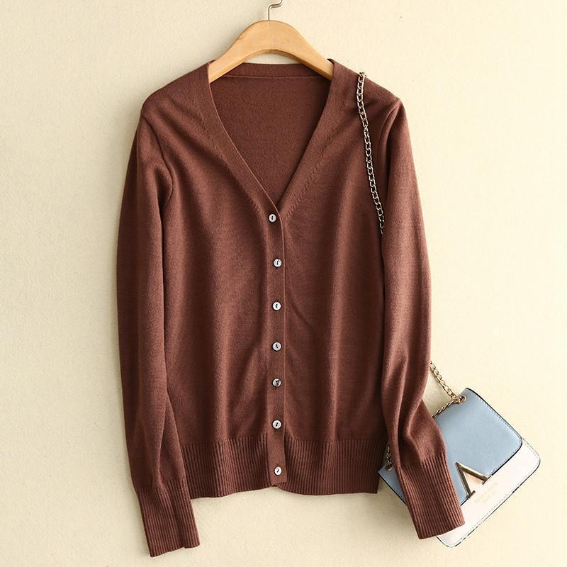 カーディガン レディース ニットセーター Vネック ブラウス 学生 オフィス 看護師 アウター 事務服 制服 長袖 秋冬 ユニフォーム トップス 前開き |  | 13