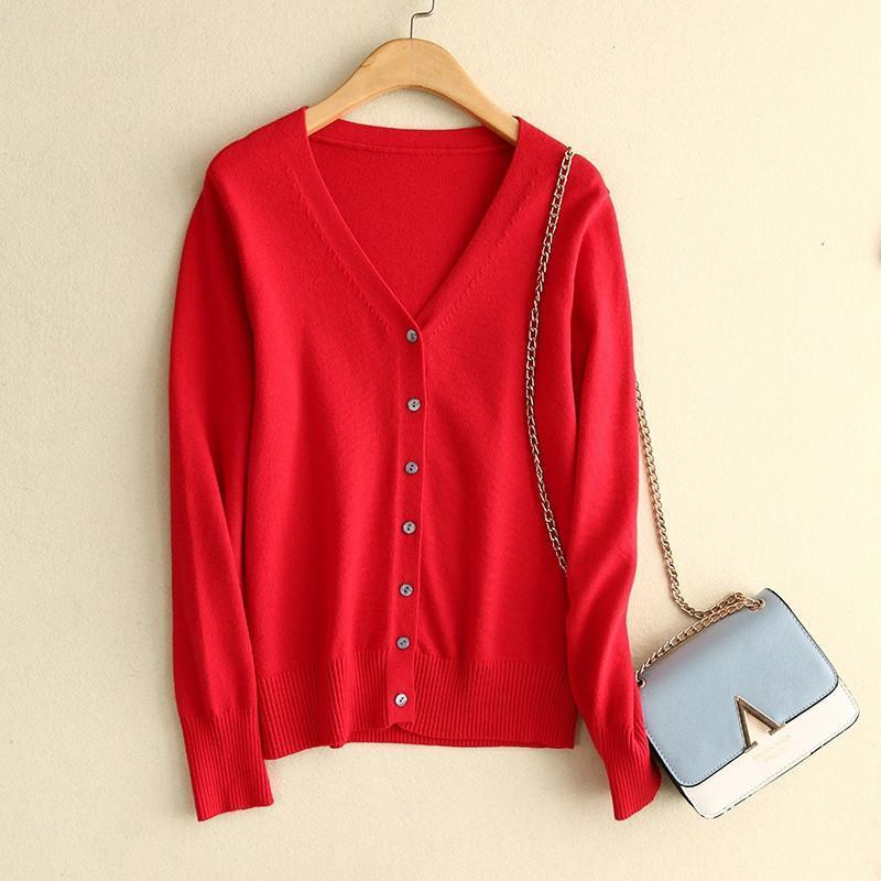 カーディガン レディース ニットセーター Vネック ブラウス 学生 オフィス 看護師 アウター 事務服 制服 長袖 秋冬 ユニフォーム トップス 前開き |  | 04