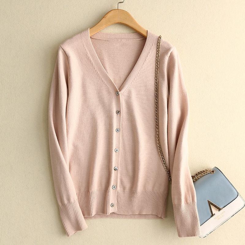 カーディガン レディース ニットセーター Vネック ブラウス 学生 オフィス 看護師 アウター 事務服 制服 長袖 秋冬 ユニフォーム トップス 前開き |  | 06