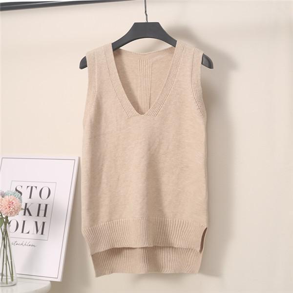 ニットベスト レディース チョッキ Vネック 無地 スクールベスト ベスト ニットトップス ショット丈 上品 暖かい 人気急上昇 送料無料 |  | 10