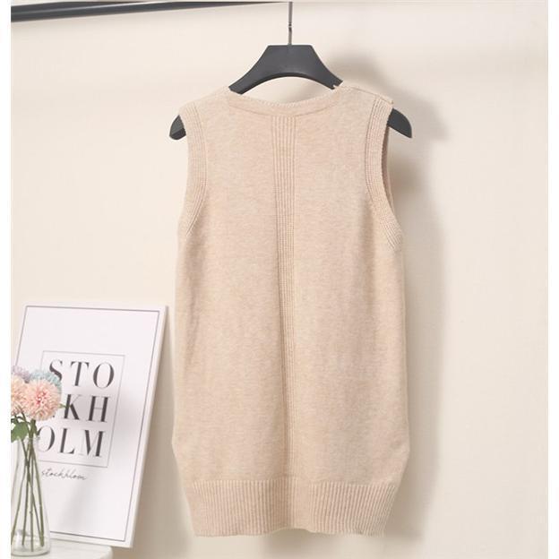 ニットベスト レディース チョッキ Vネック 無地 スクールベスト ベスト ニットトップス ショット丈 上品 暖かい 人気急上昇 送料無料 |  | 20