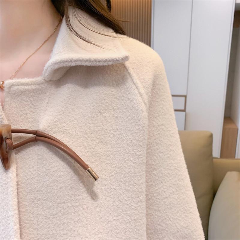 チェスターコート レディース コート ショート丈 前開き ラシャ