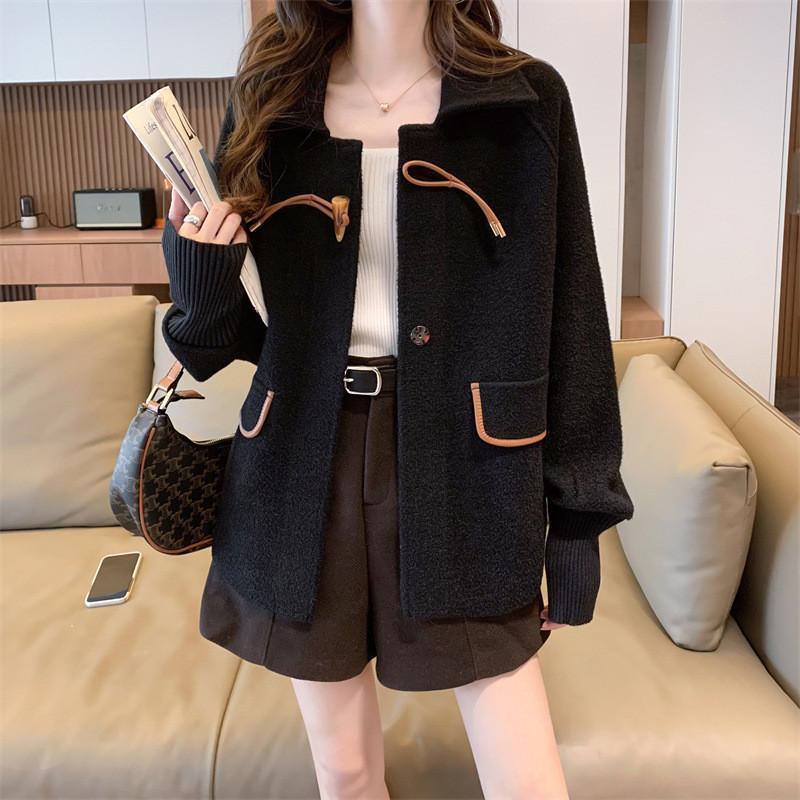 チェスターコート レディース コート ショート丈 前開き ラシャ アウター 無地 カットソー カジュアル 秋冬 ゆったり 結婚式 披露宴 女性着 チェスターコート レディース コート ショート丈 前開き ラシャ