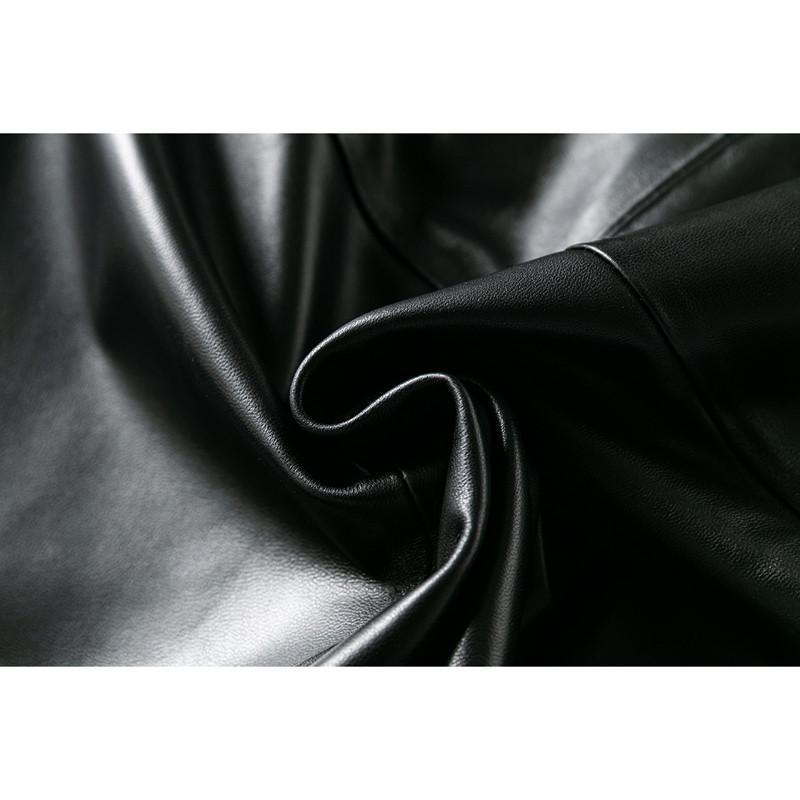 レザースカート レディース ロングスカート 本革 ボトムス ハイウエスト スリット フォマール 着痩せ ゆったり 体型カバー ファション トレンド レザースカート レディース ロングスカート 本革 ボトムス ハイ