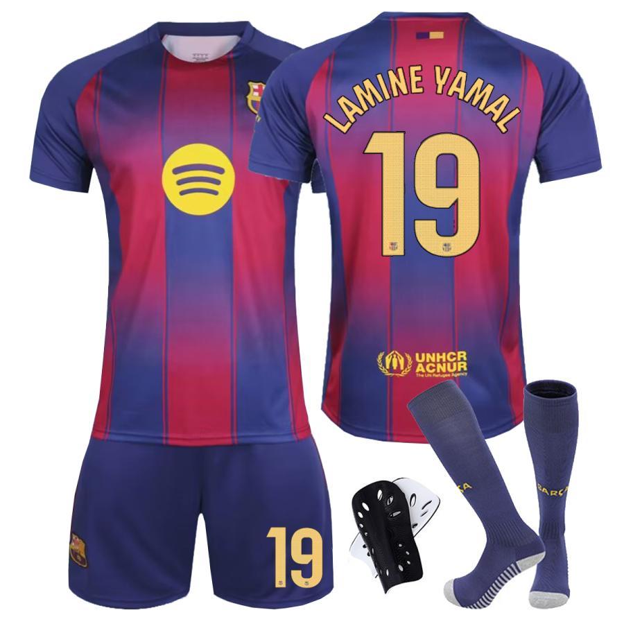 番号 個人名カスタマイズOK」 サッカーウェア 2526バルサ ホーム 大人