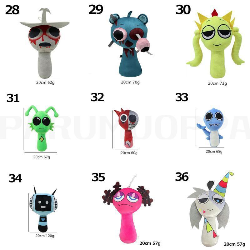 新色入荷【カラー選べる3点セット】スプランキー ぬいぐるみ Sprunki