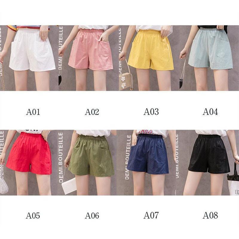 ショートパンツ レディース カジュアル 無地 ハーフパンツ コットン ウエストゴム 春 夏 秋 短パン スポーツ 着痩せ ルームウェア 部屋着 激安 |  | 01
