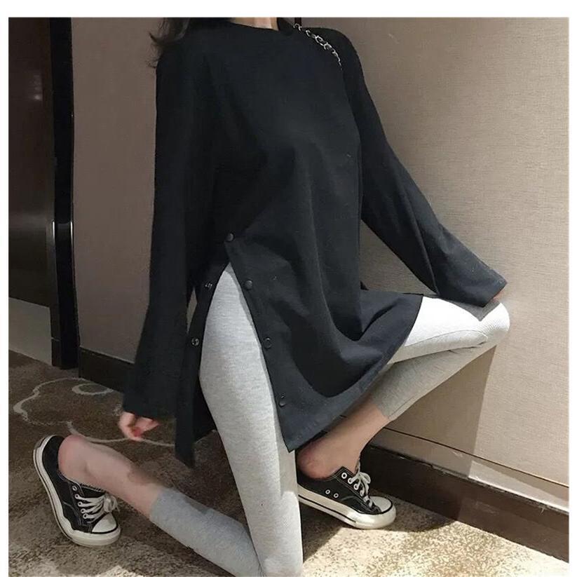 長袖 tシャツ レディース インナー Tシャツ 春服 トップス ハイネック 春 秋 ロング丈 ロングシャツ 体型カバー カットソー 服 おしゃれ 韓国風 |  | 12