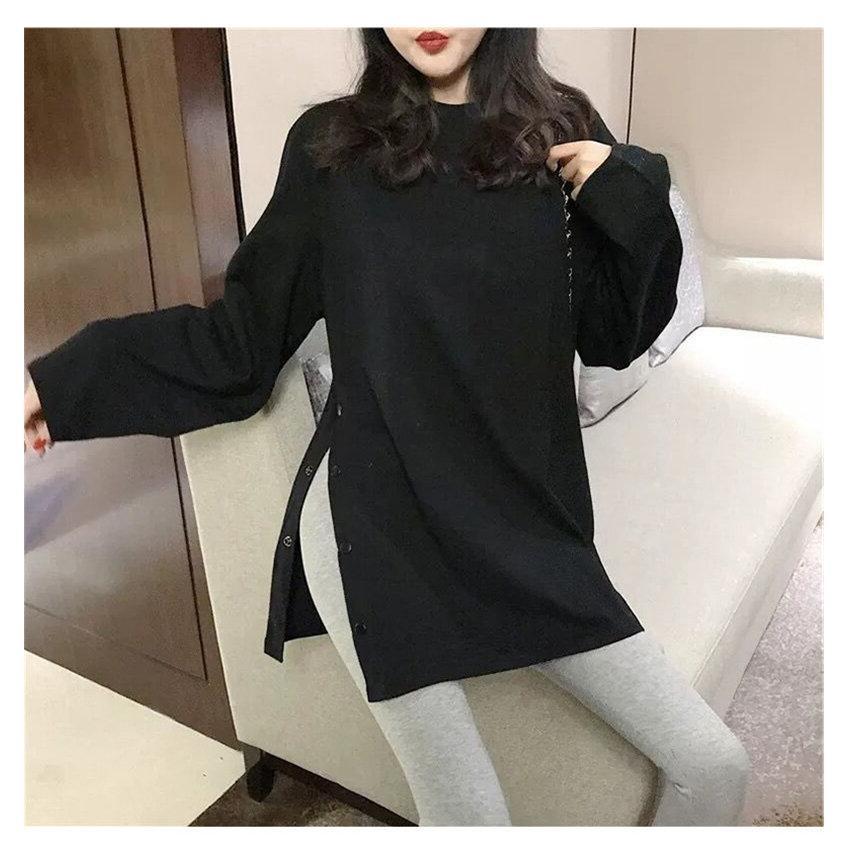 長袖 tシャツ レディース インナー Tシャツ 春服 トップス ハイネック 春 秋 ロング丈 ロングシャツ 体型カバー カットソー 服 おしゃれ 韓国風 |  | 13