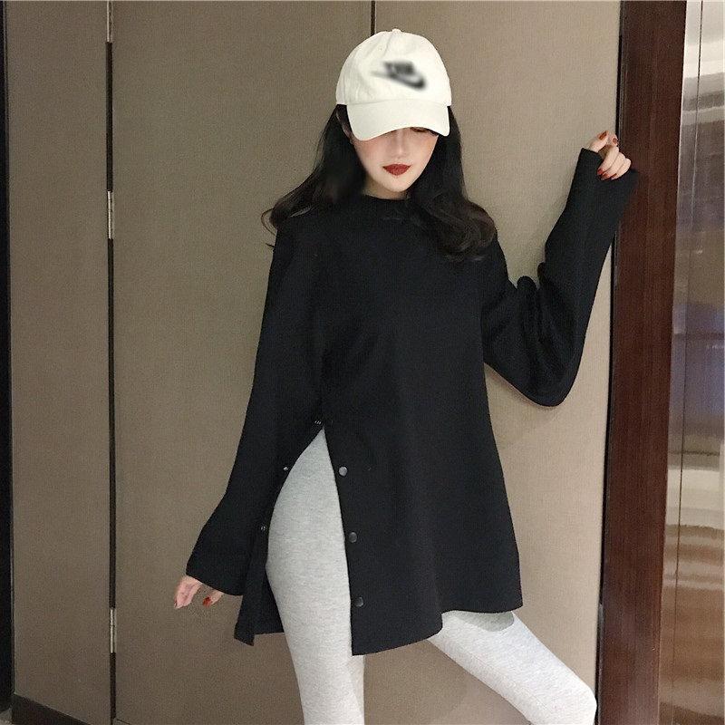 長袖 tシャツ レディース インナー Tシャツ 春服 トップス ハイネック 春 秋 ロング丈 ロングシャツ 体型カバー カットソー 服 おしゃれ 韓国風 |  | 04