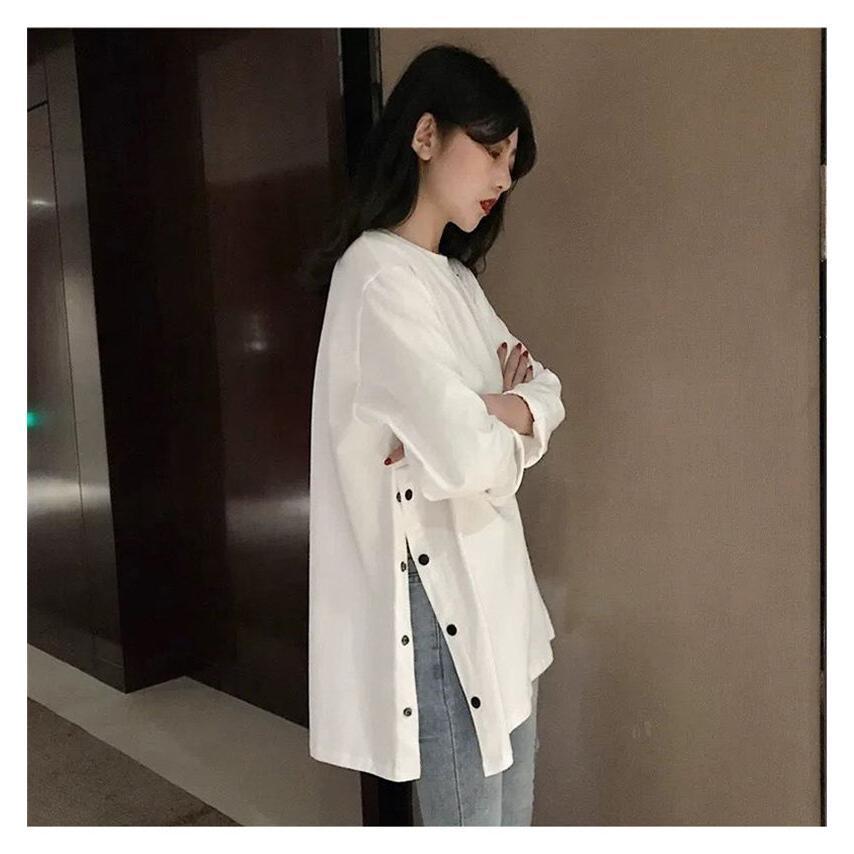 長袖 tシャツ レディース インナー Tシャツ 春服 トップス ハイネック 春 秋 ロング丈 ロングシャツ 体型カバー カットソー 服 おしゃれ 韓国風 |  | 06