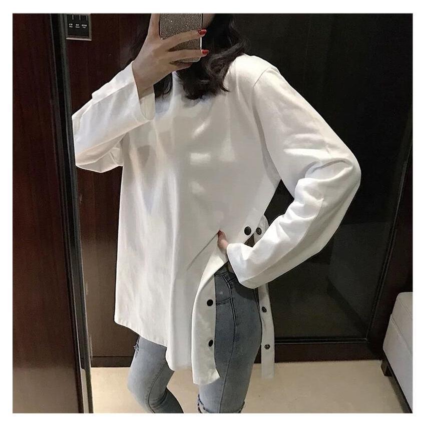 長袖 tシャツ レディース インナー Tシャツ 春服 トップス ハイネック 春 秋 ロング丈 ロングシャツ 体型カバー カットソー 服 おしゃれ 韓国風 |  | 08