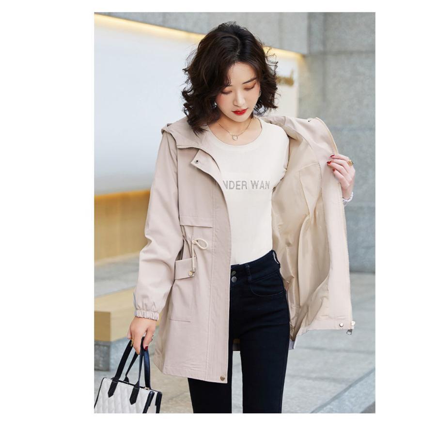 春コーデ モッズコート ミリタリージャケット トレンチコート 春服 レディース スプリングコート マウンテンパーカー フード付き カジュアル 通勤 OL 着痩せ |  | 11