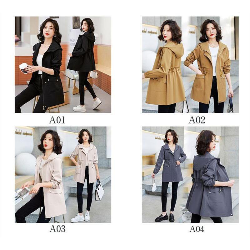 春コーデ モッズコート ミリタリージャケット トレンチコート 春服 レディース スプリングコート マウンテンパーカー フード付き カジュアル 通勤 OL 着痩せ |  | 05