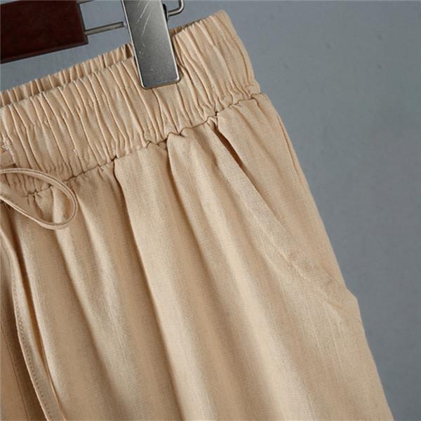 ワイドパンツ レディース リネンパンツ チノパンツ チノパン ゆったり サマーパンツ 薄手 ガウチョ レトロ 体型カバー ウエストゴム 無地 ボトムス |  | 20