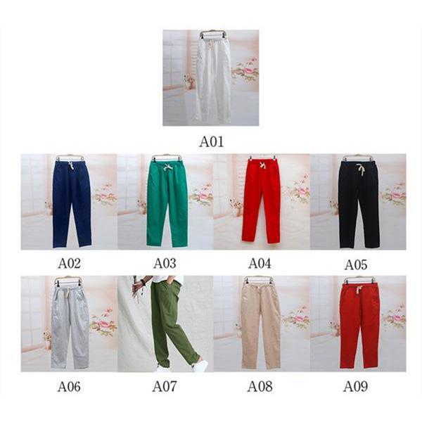 テーパードパンツ ワイドパンツ レディース チノパンツ チノパン ゆったり サマーパンツ 薄手 ガウチョ レトロ 体型カバー ウエストゴム 無地 ボトムス |  | 09