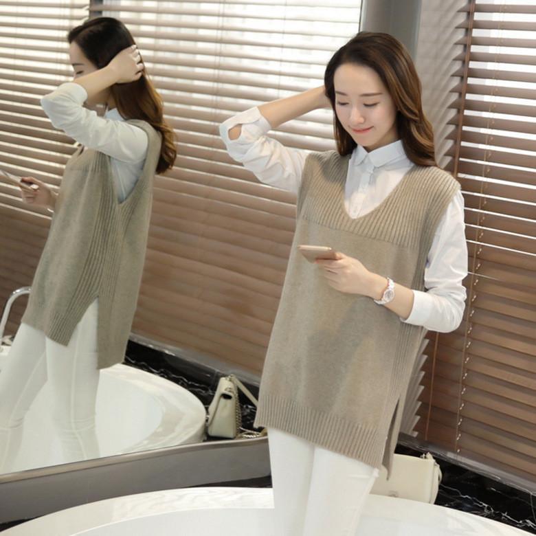 ニットベスト レディース チョッキ トップス Vネック 秋服 リブ ゆったり プルオーバー ベスト ジレー セーター 無地 秋コーデ カジュアル 重ね着 |  | 19